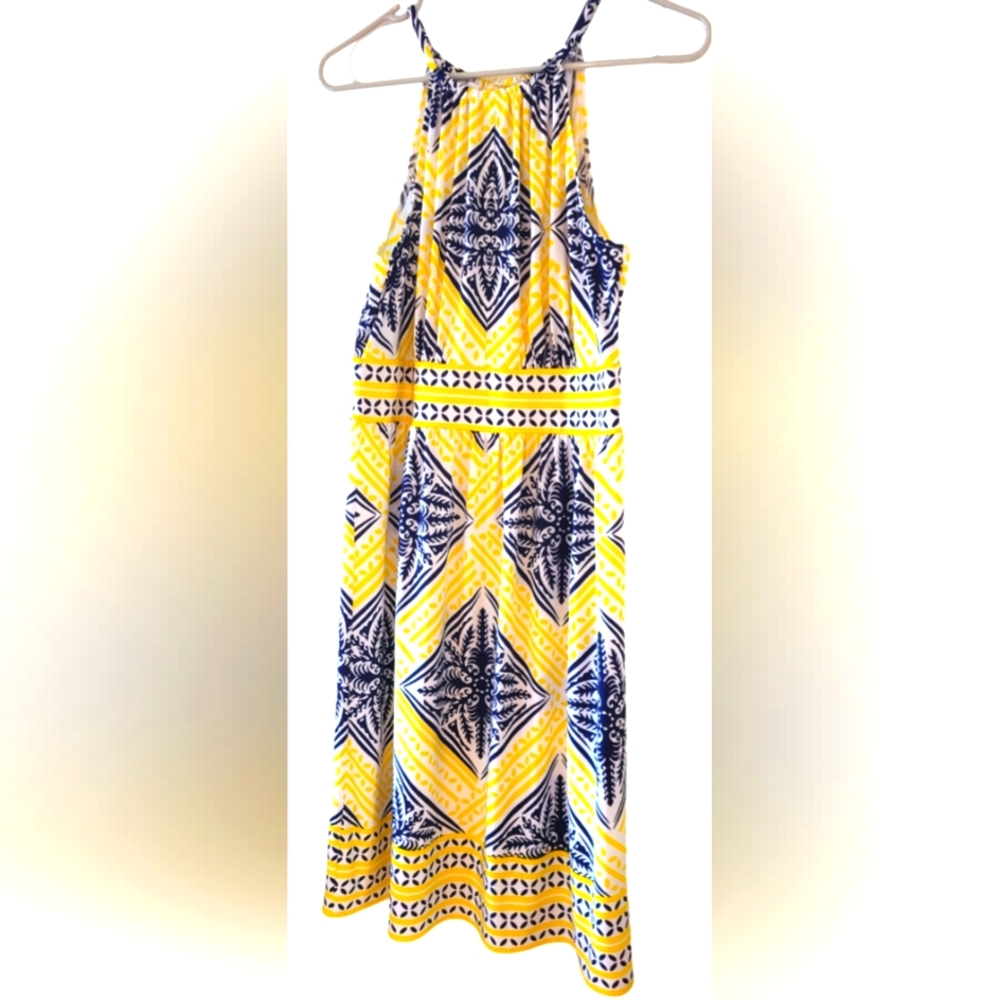 LONDON TIMES KEYHOLE HALTER DRESS SIZE 8